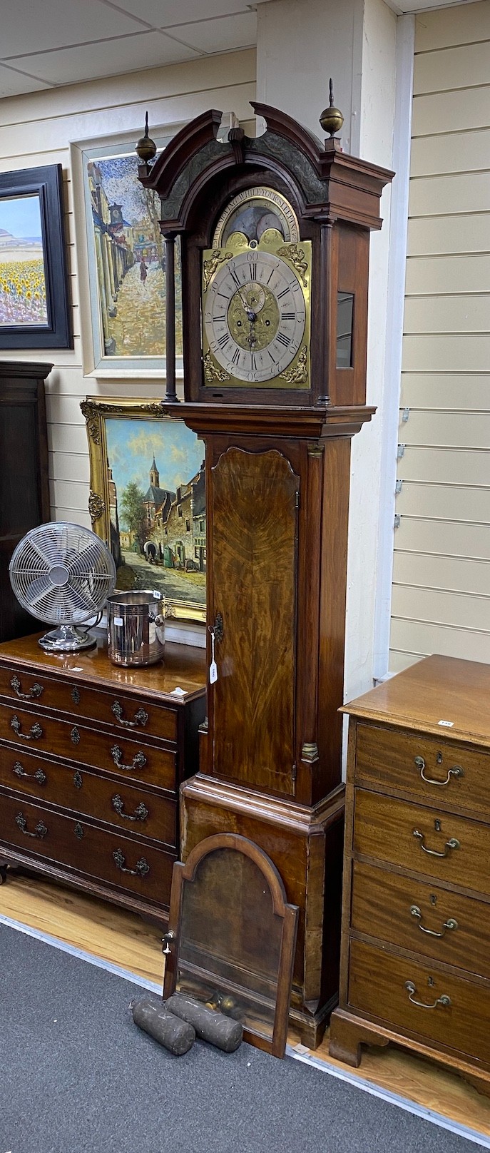A George III mahogany 8 day longcase clock marked Jeremy Standring, height 230cm